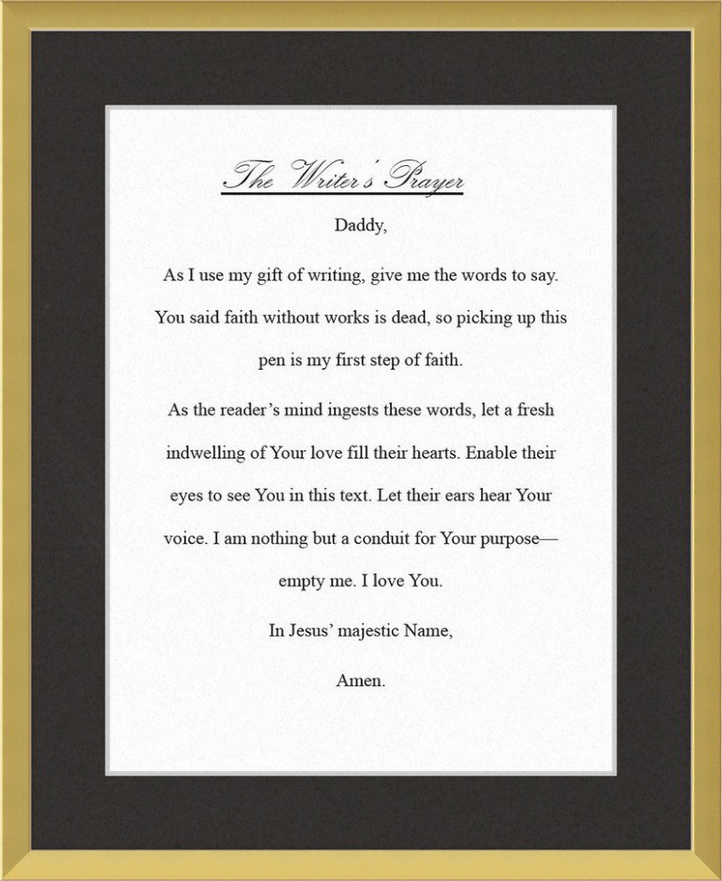 Writer's Prayer
