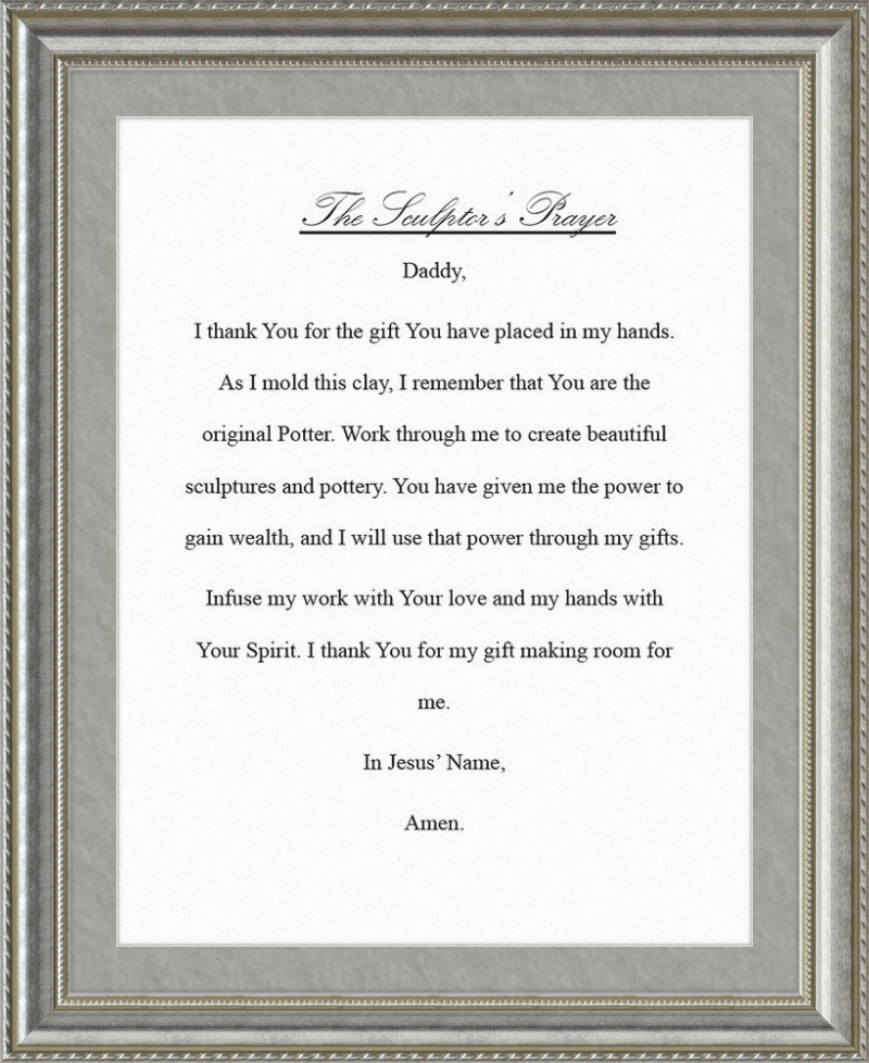 Sculptor's Prayer