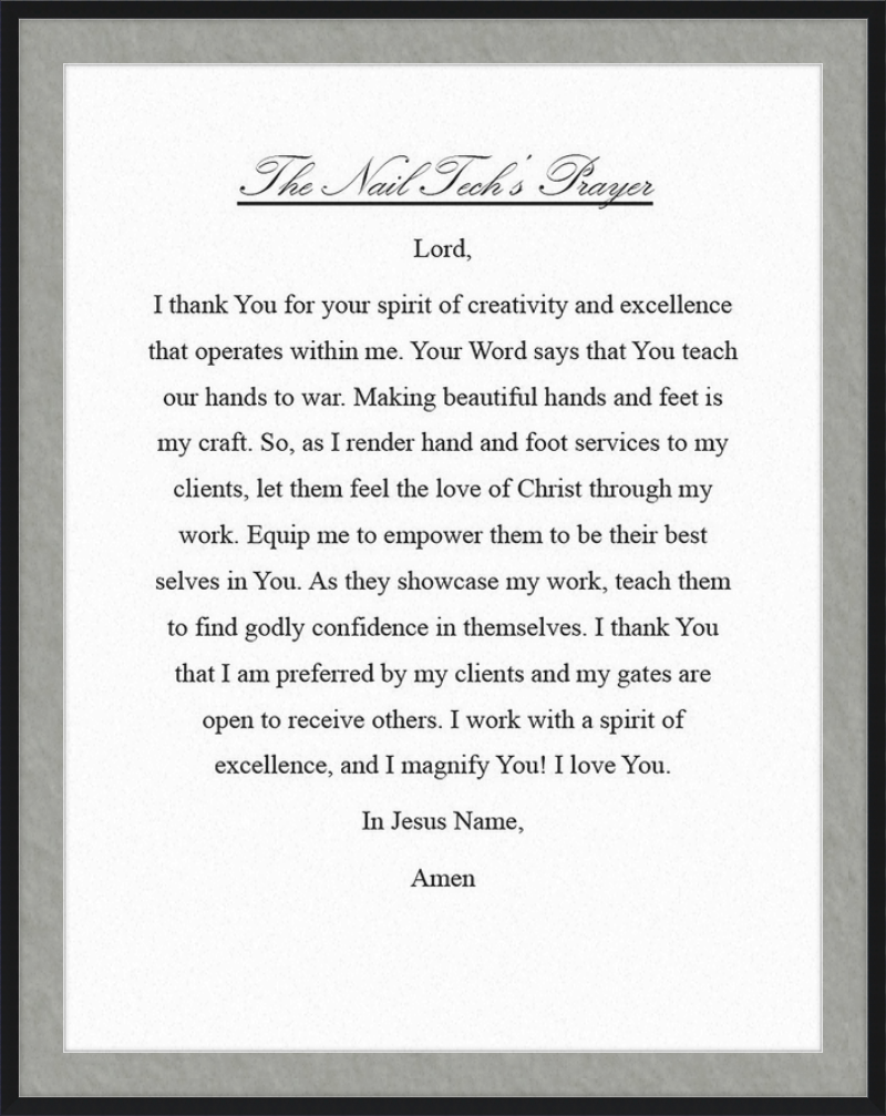Nail Tech's Prayer