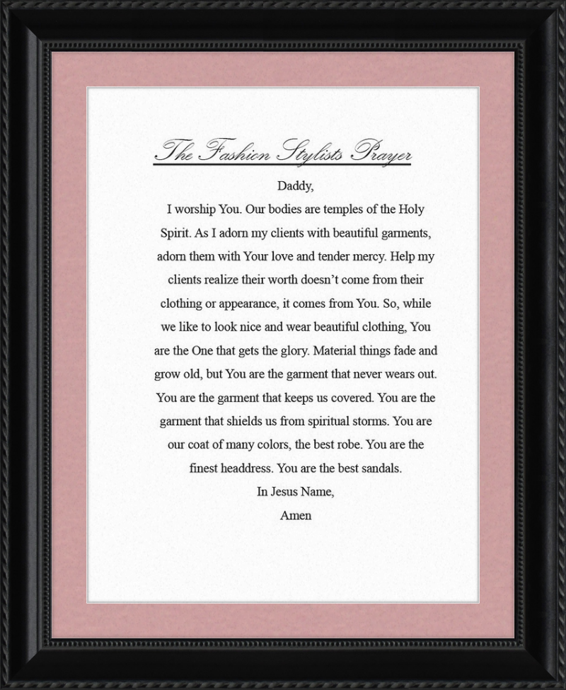 Fashion Stylist's Prayer