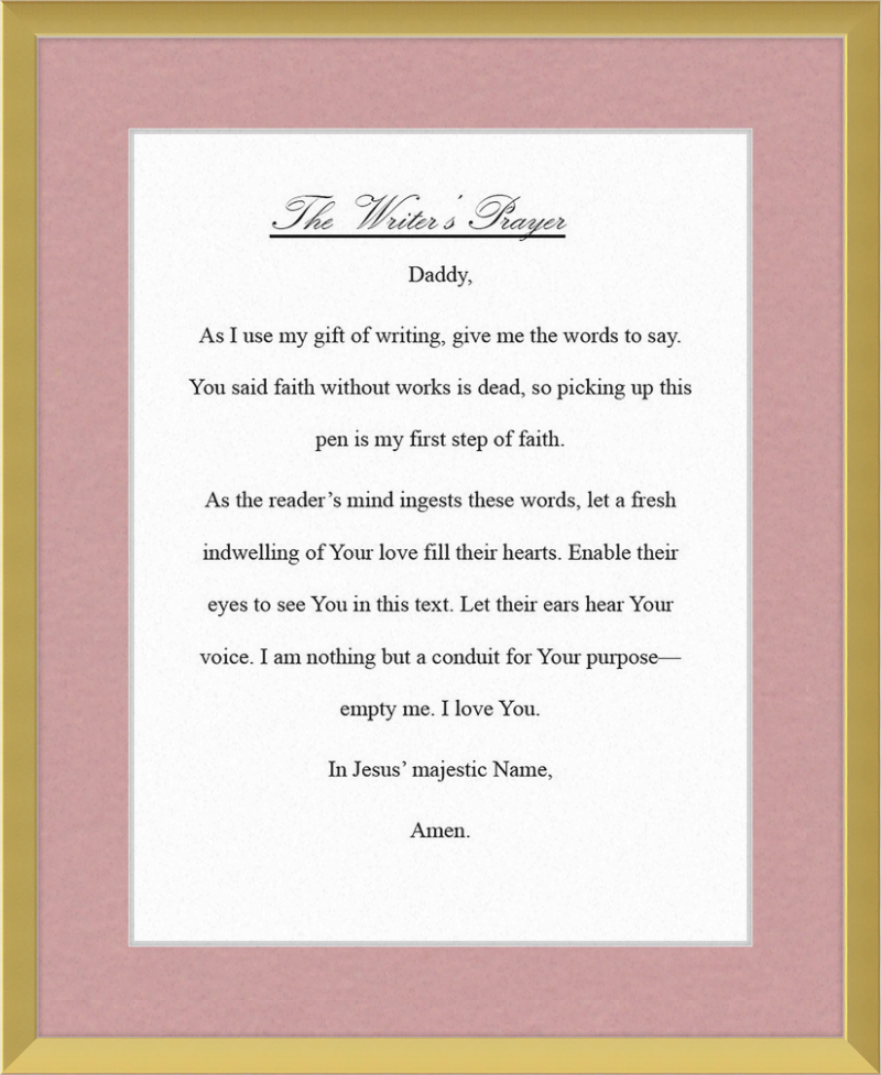 Writer's Prayer