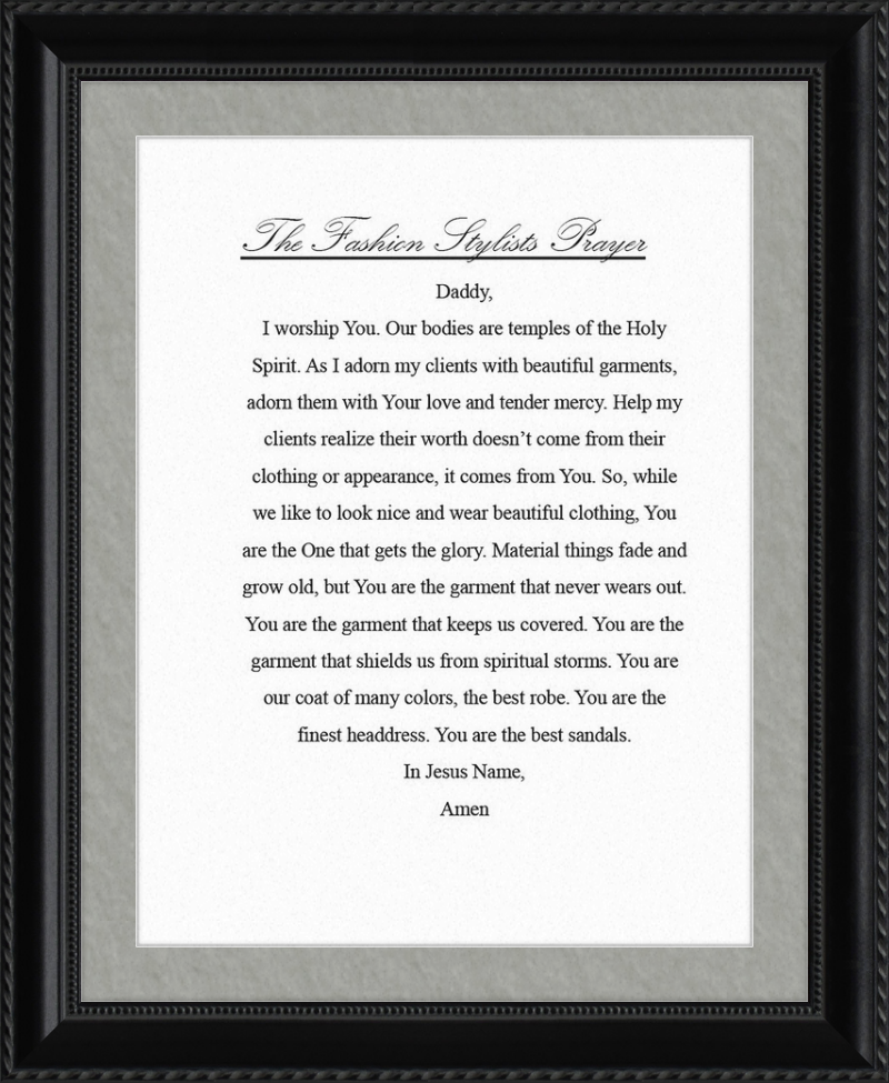 Fashion Stylist's Prayer