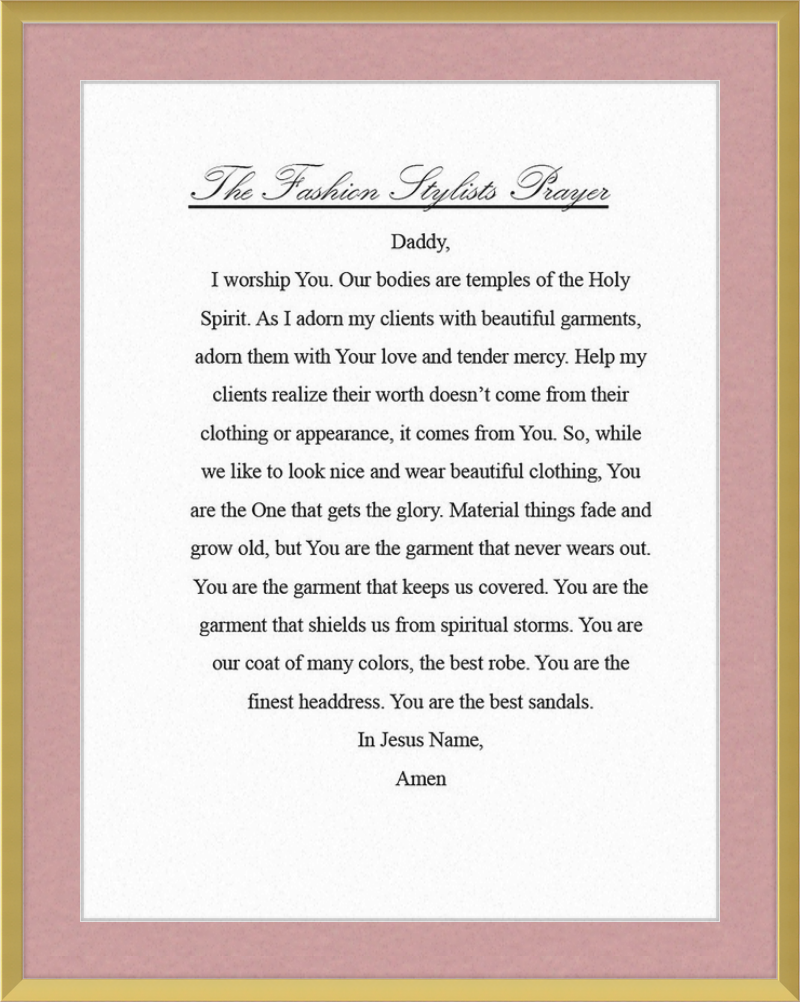 Fashion Stylist's Prayer