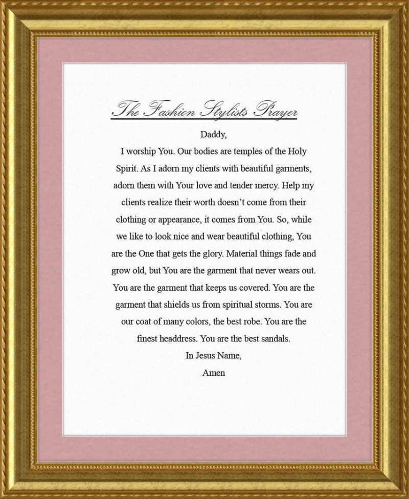 Fashion Stylist's Prayer