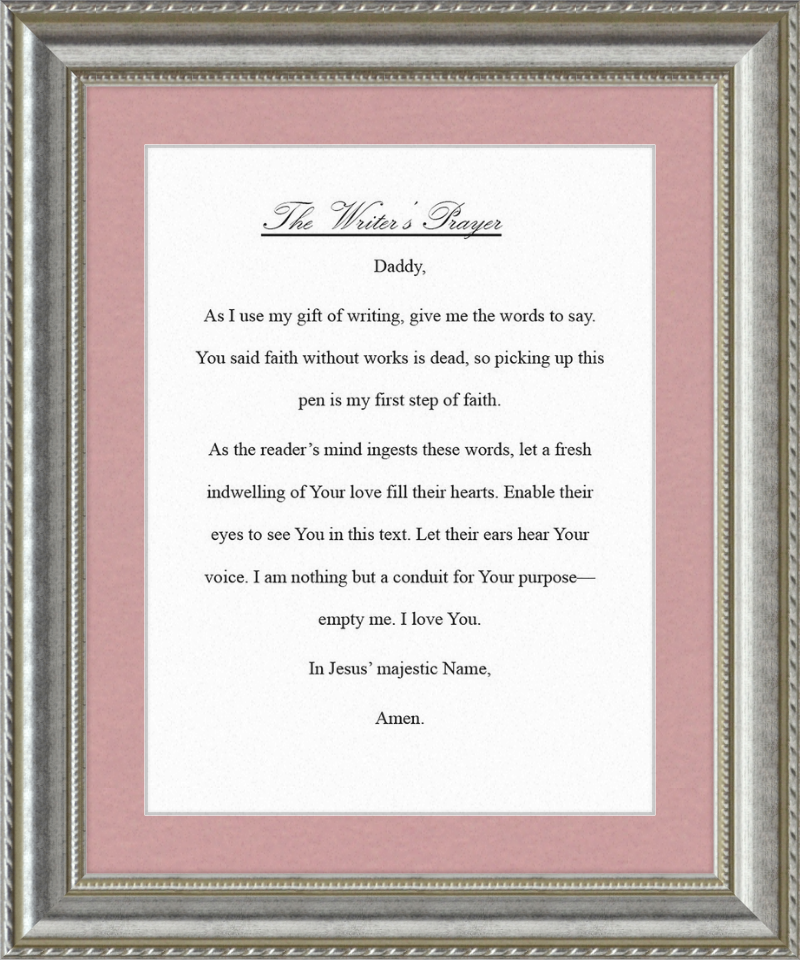 Writer's Prayer