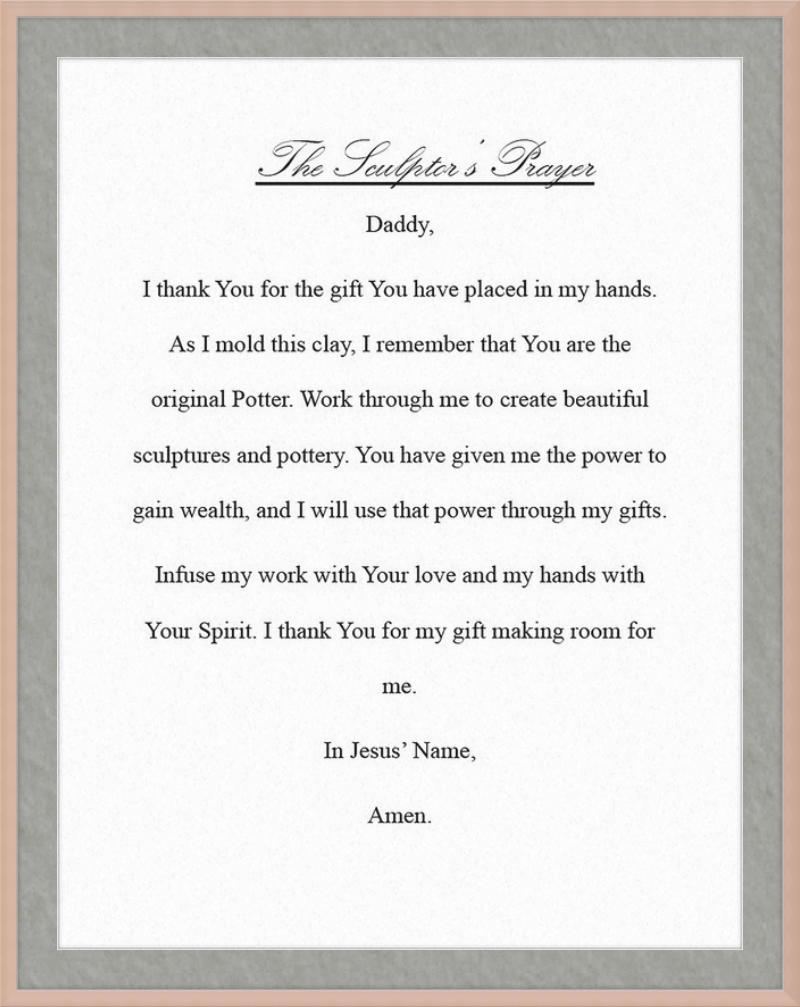 Sculptor's Prayer
