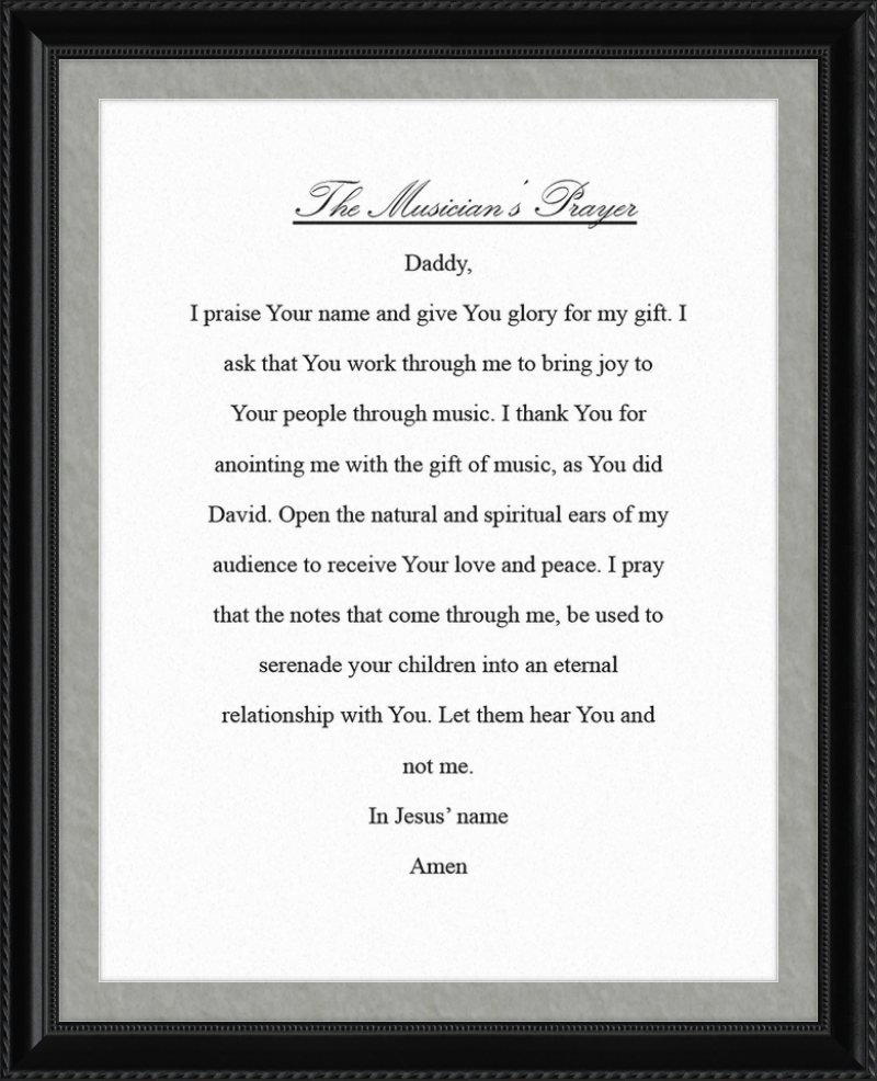 The Musician's Prayer