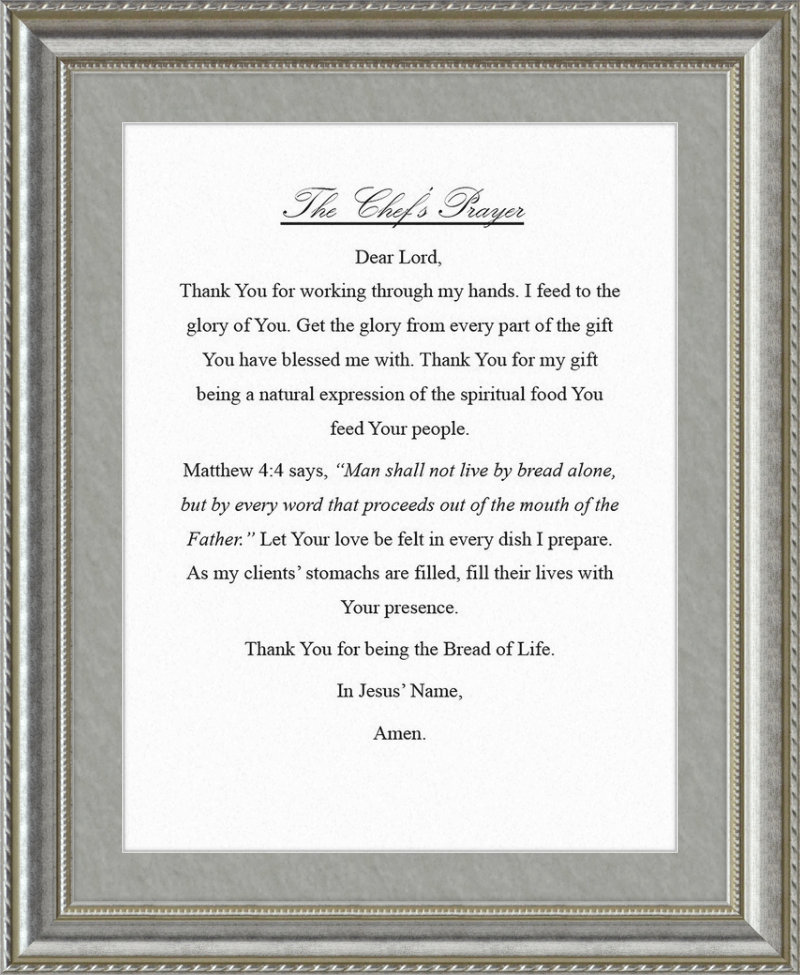 Chef's Prayer