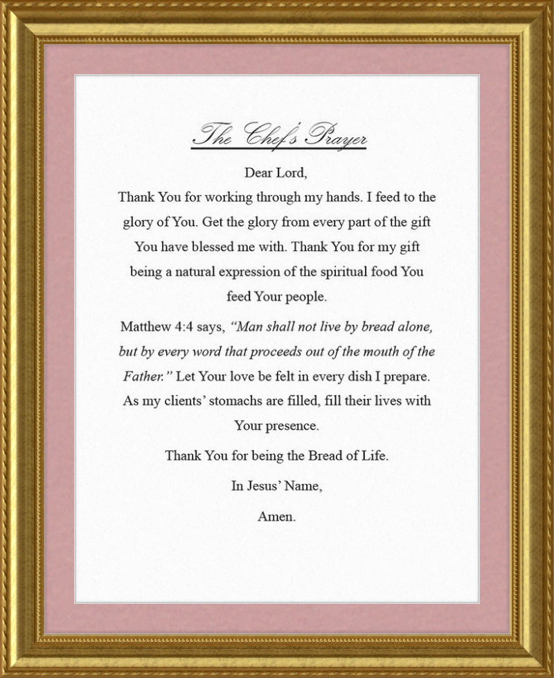 Chef's Prayer