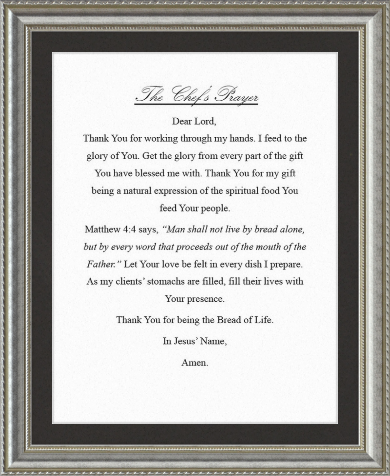 Chef's Prayer