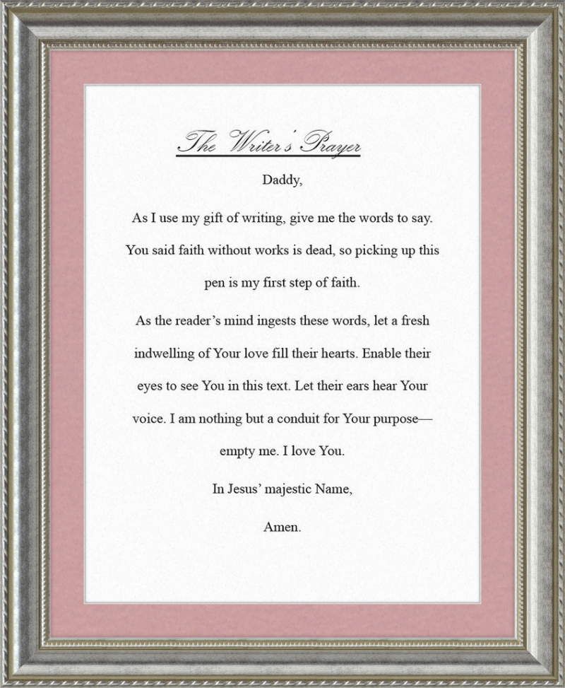 Writer's Prayer
