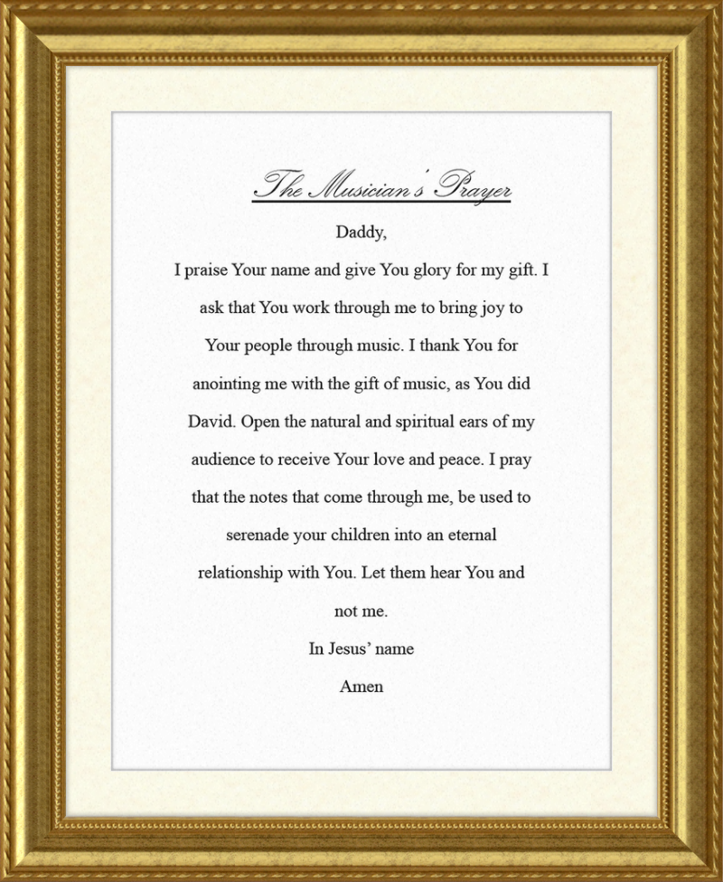 The Musician's Prayer