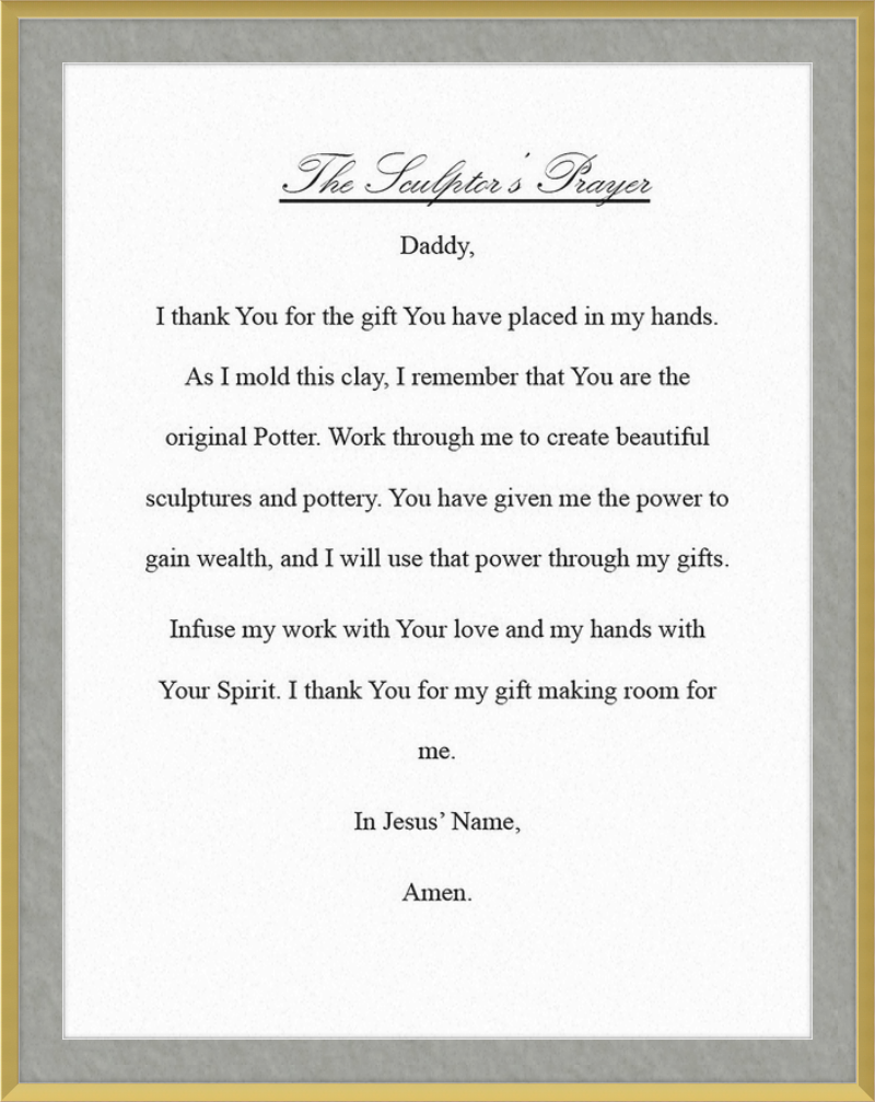 Sculptor's Prayer