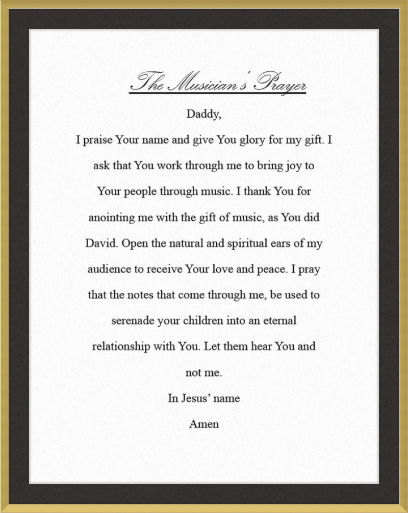 The Musician's Prayer