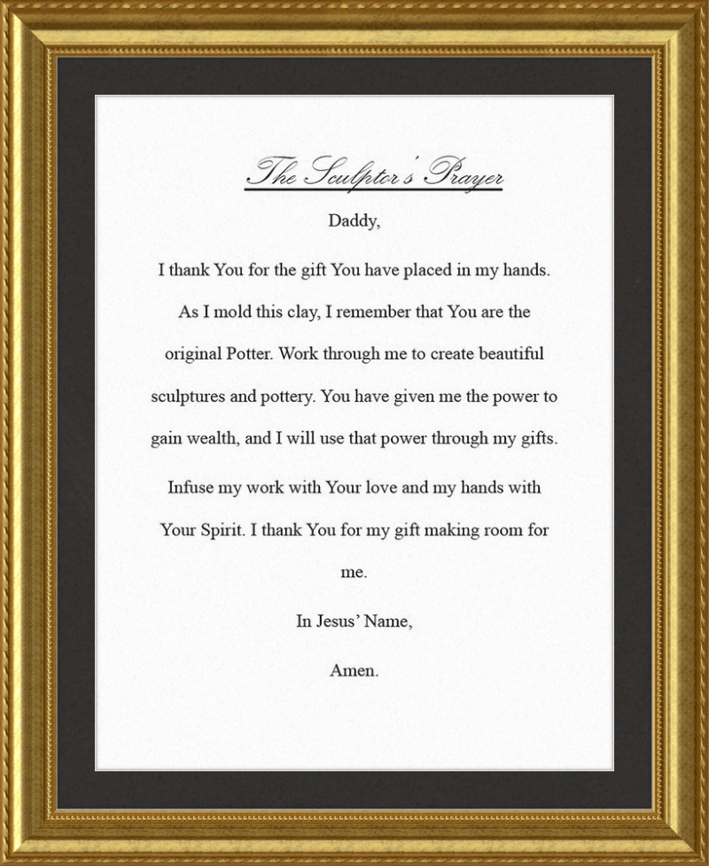 Sculptor's Prayer