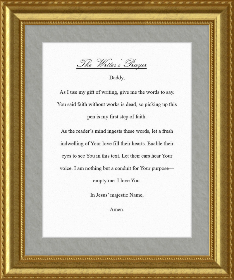 Writer's Prayer