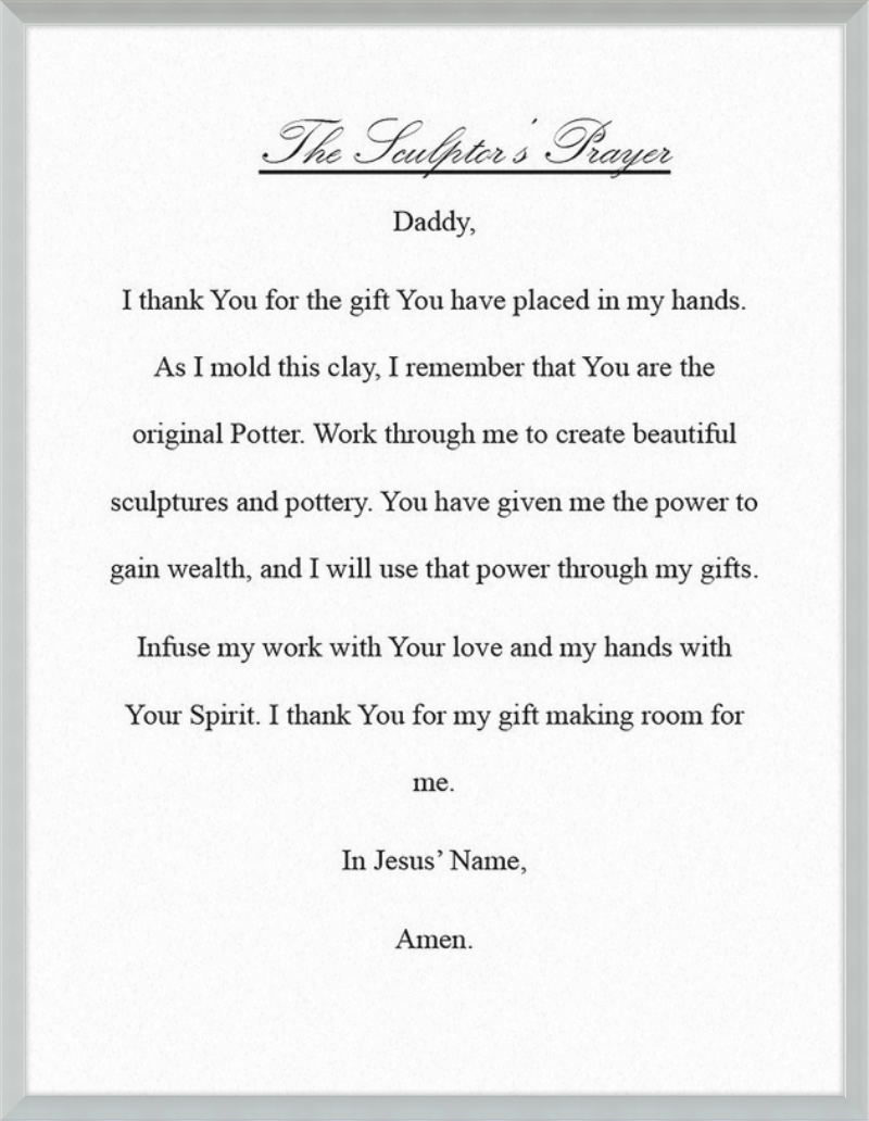 Sculptor's Prayer