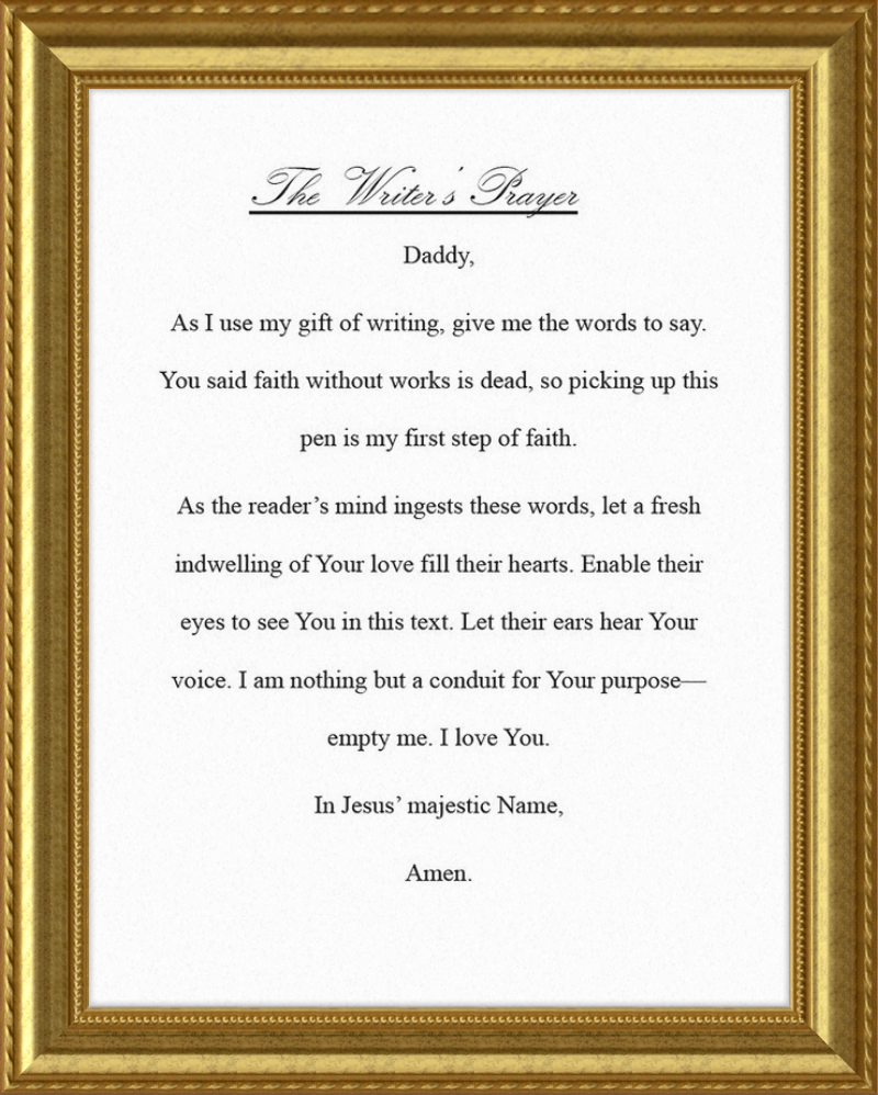 Writer's Prayer
