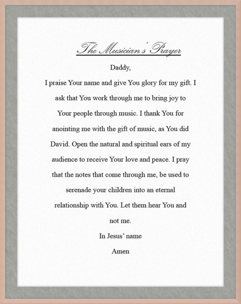 The Musician's Prayer