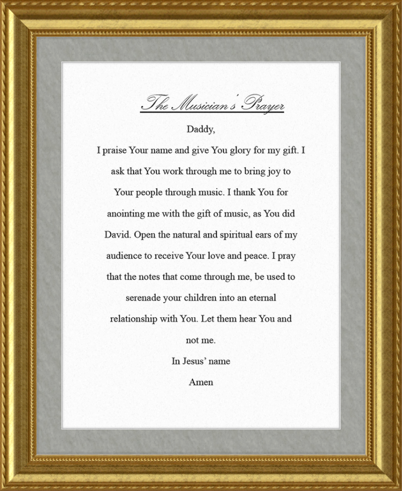The Musician's Prayer