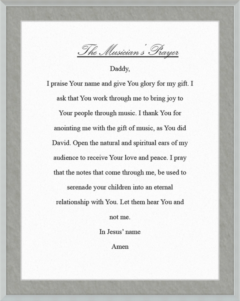 The Musician's Prayer