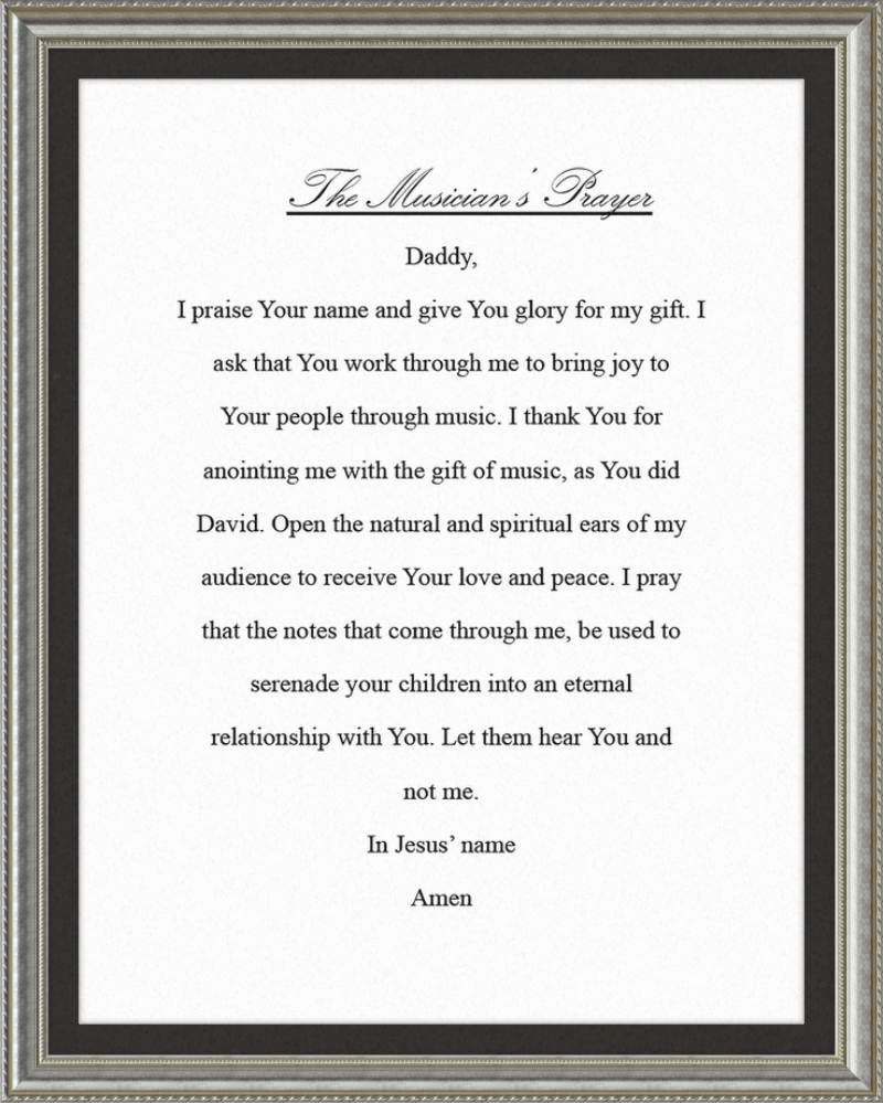 The Musician's Prayer