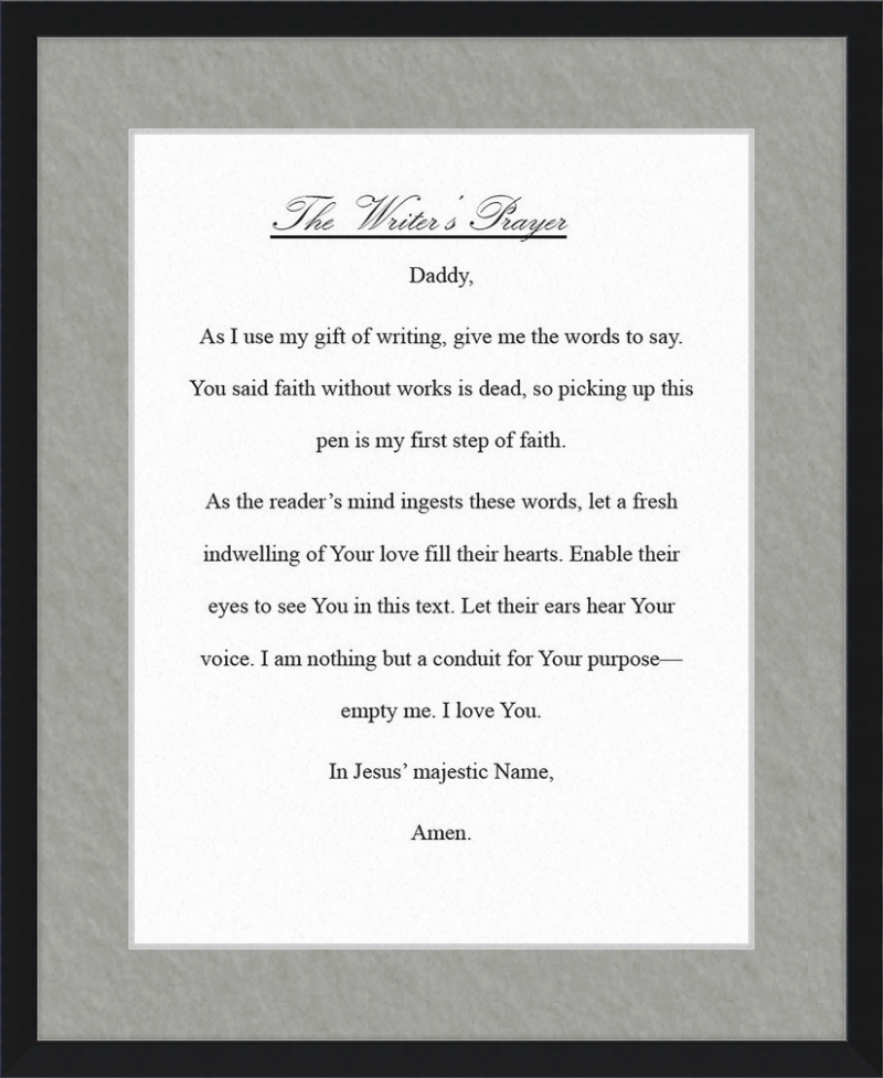Writer's Prayer