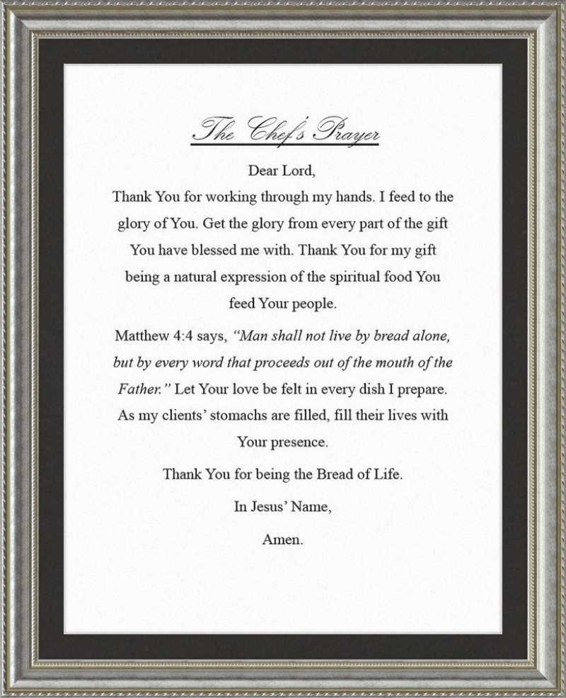 Chef's Prayer