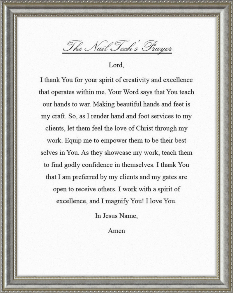 Nail Tech's Prayer