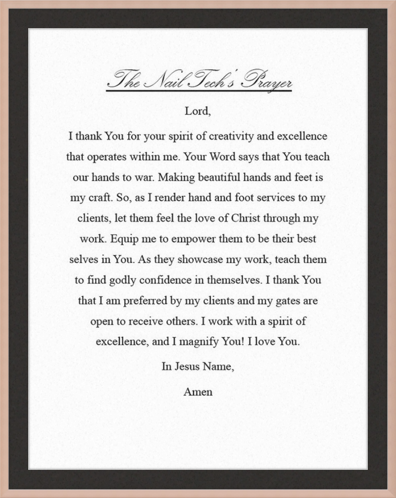 Nail Tech's Prayer