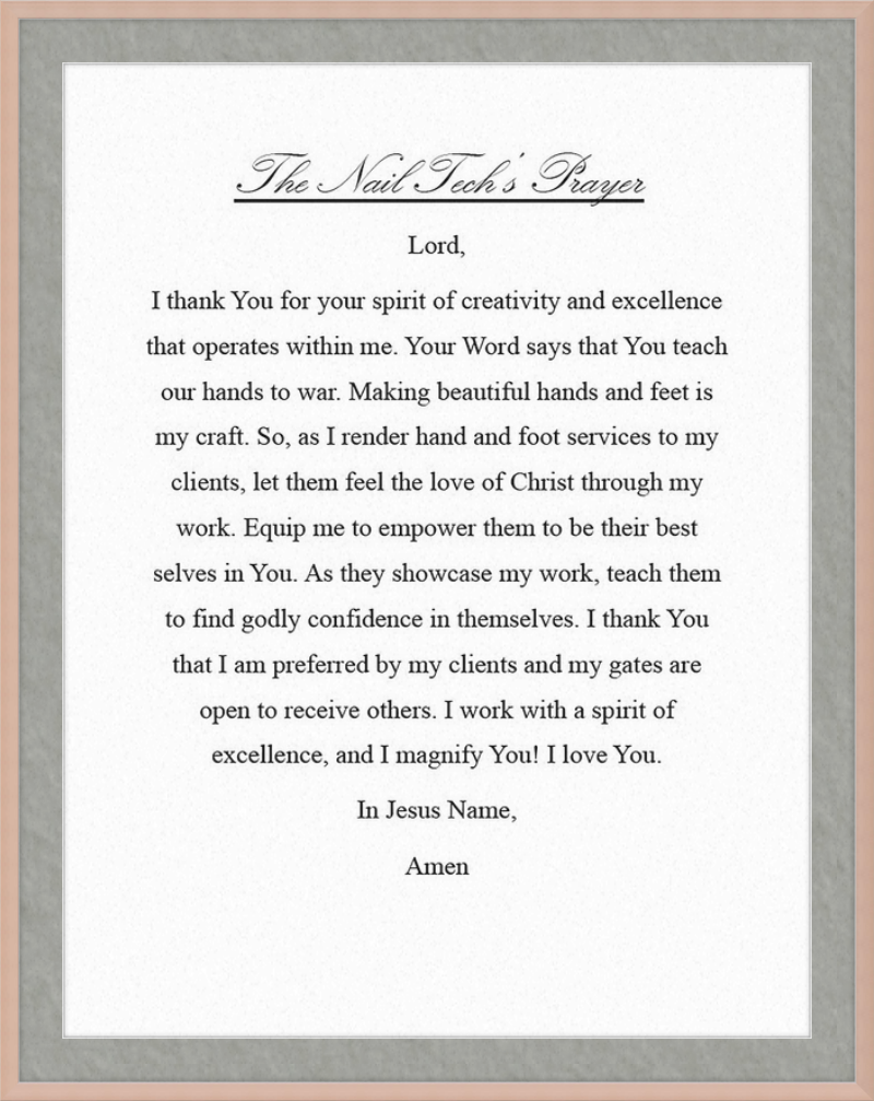 Nail Tech's Prayer
