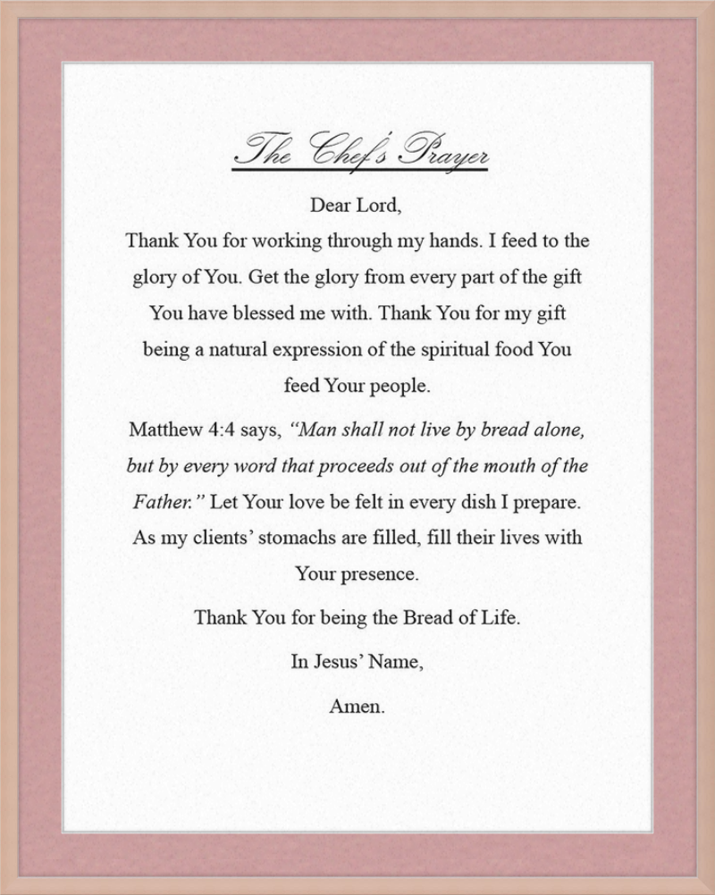 Chef's Prayer