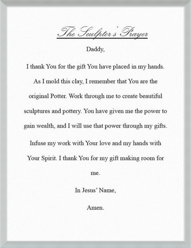 Sculptor's Prayer