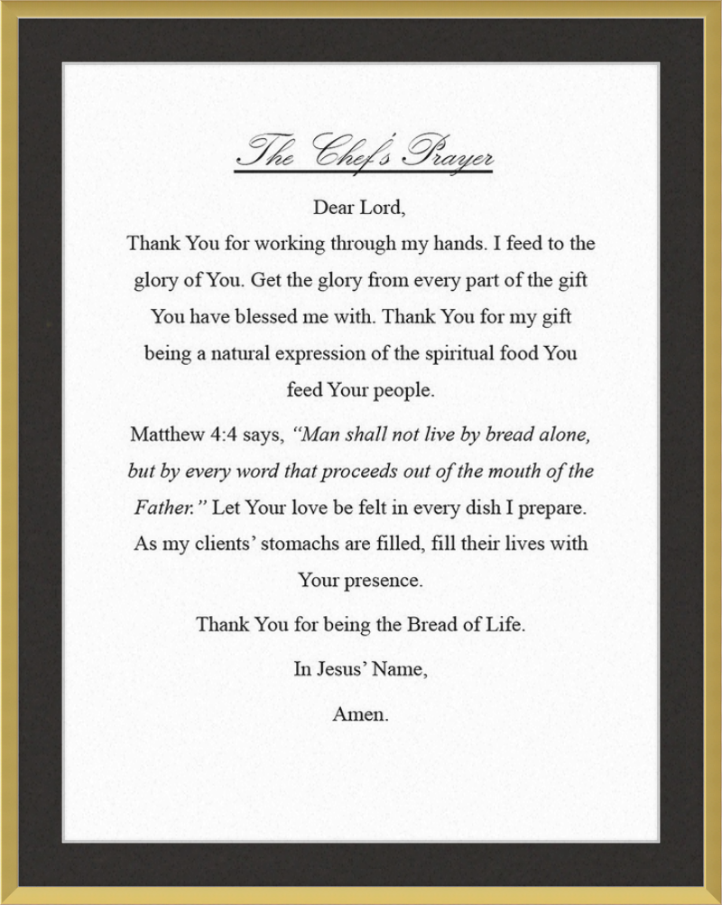 Chef's Prayer