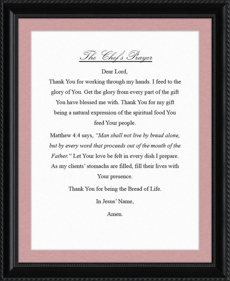 Chef's Prayer