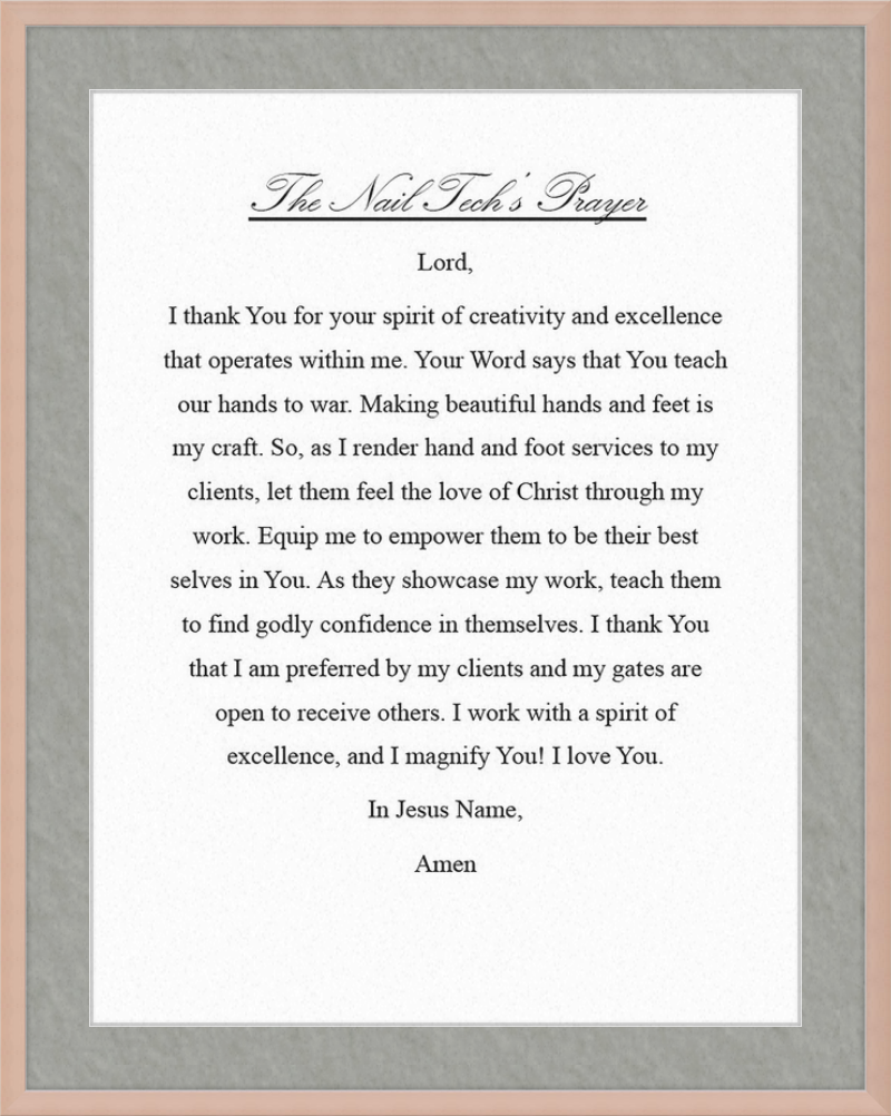 Nail Tech's Prayer