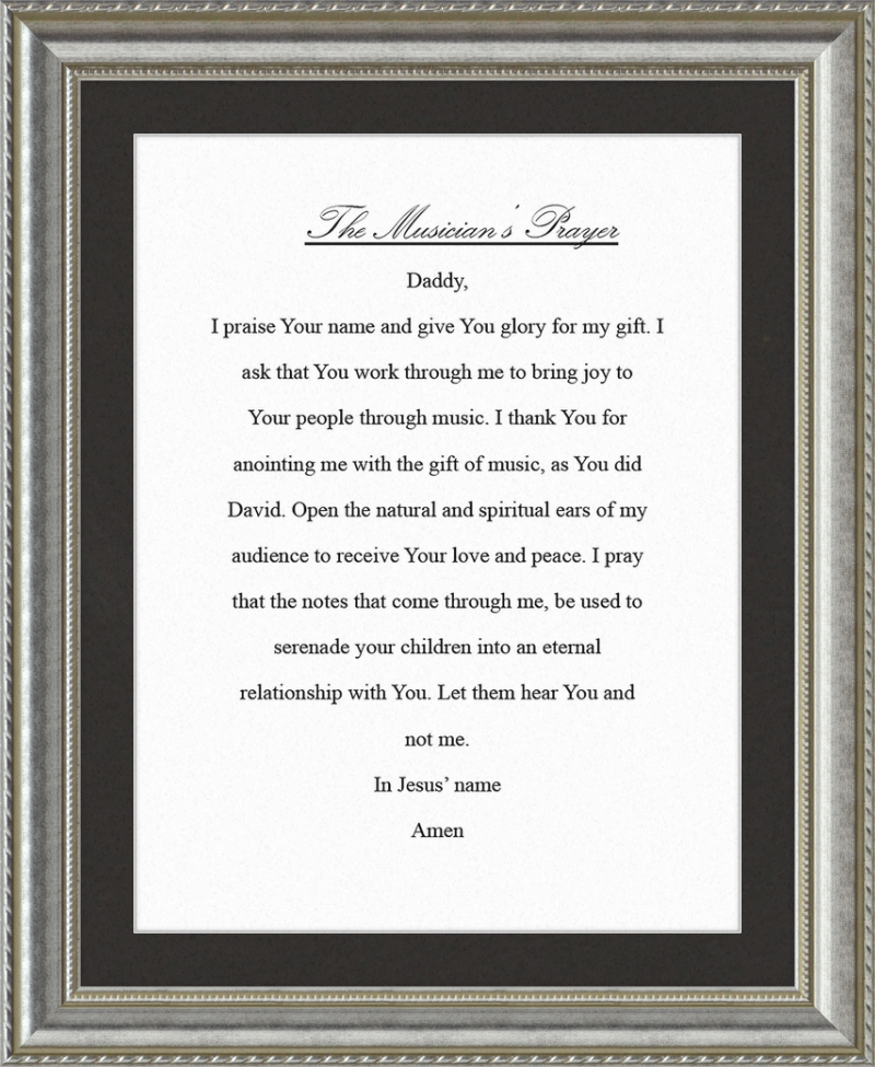The Musician's Prayer