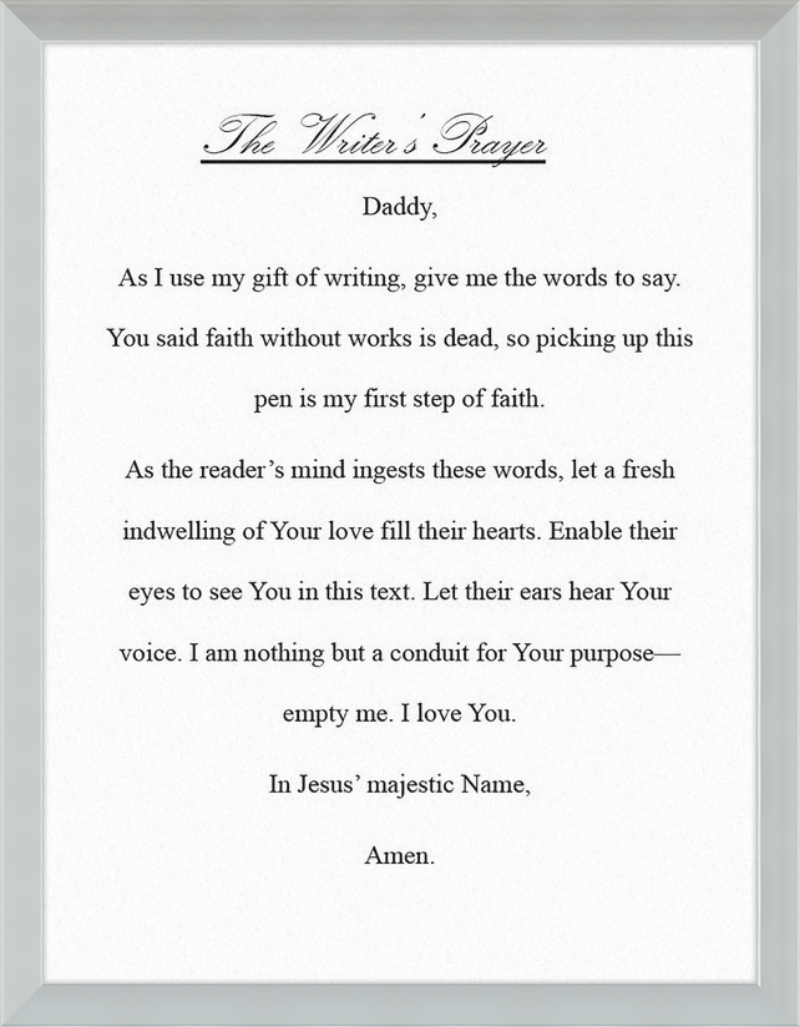 Writer's Prayer