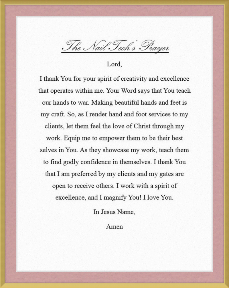Nail Tech's Prayer