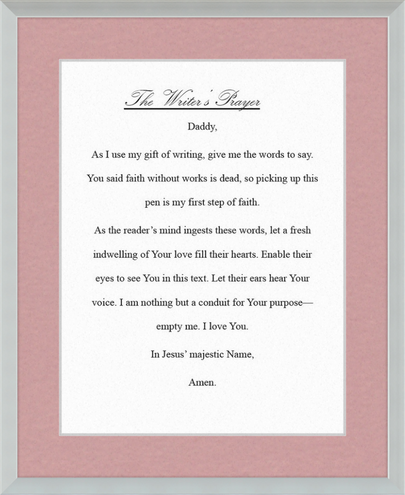 Writer's Prayer