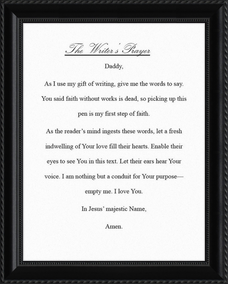 Writer's Prayer