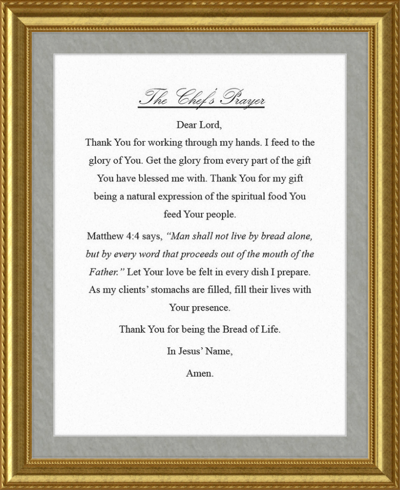 Chef's Prayer