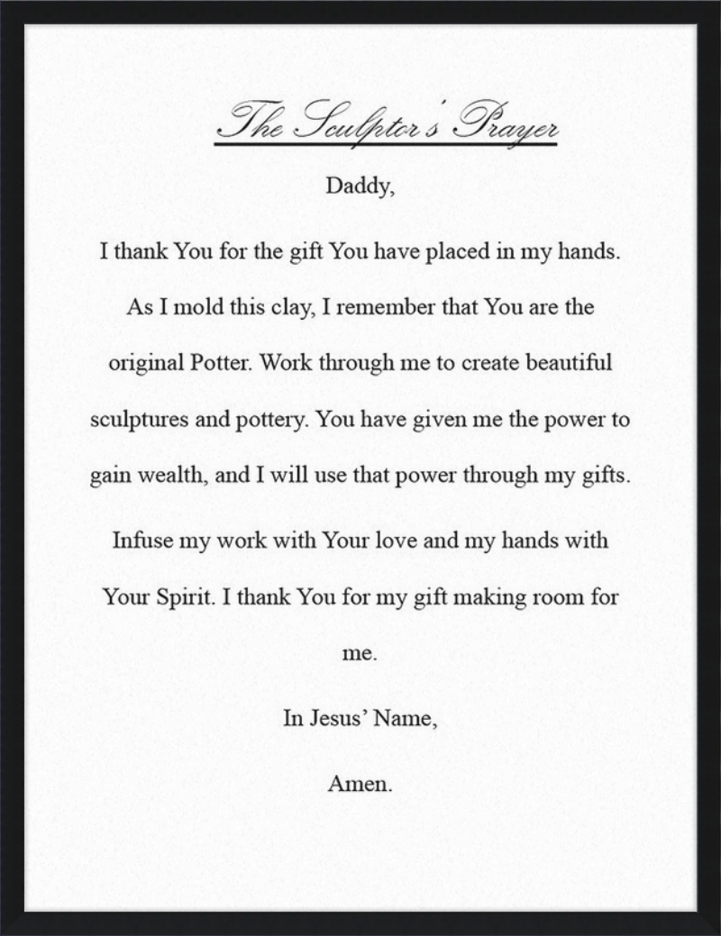 Sculptor's Prayer