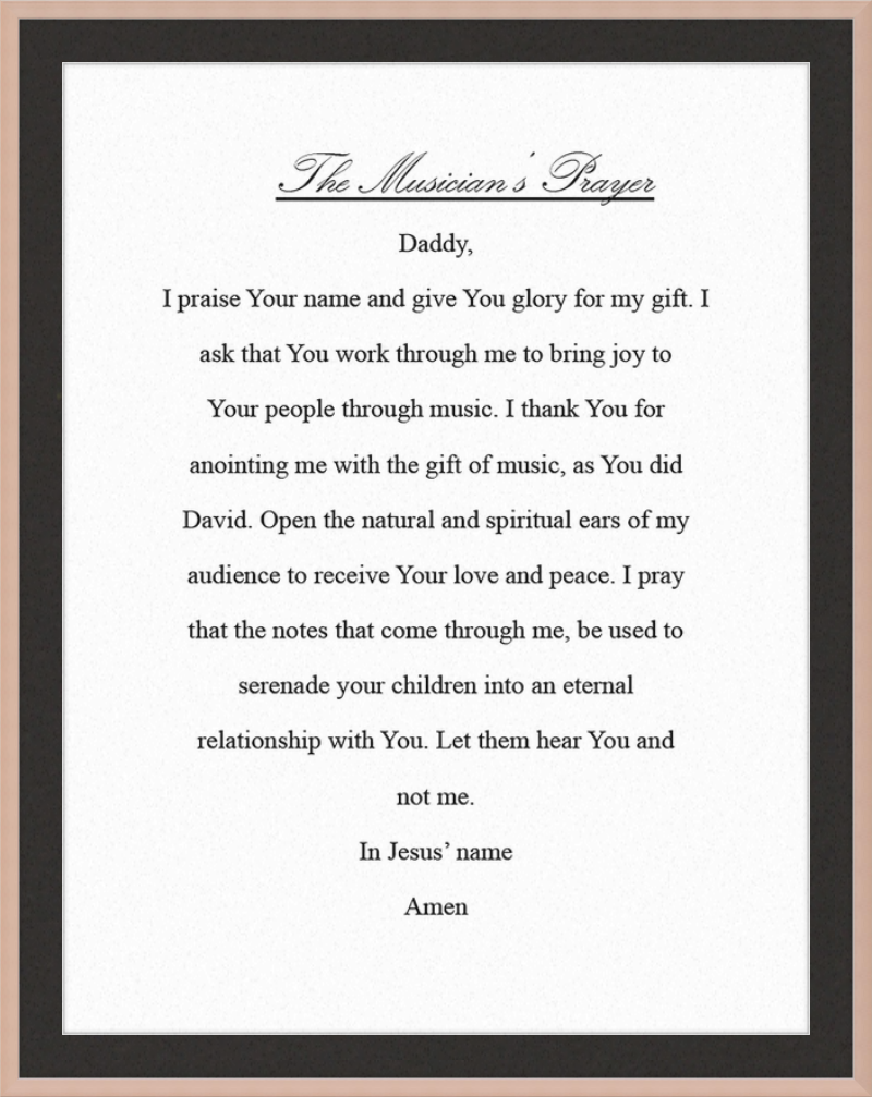 The Musician's Prayer