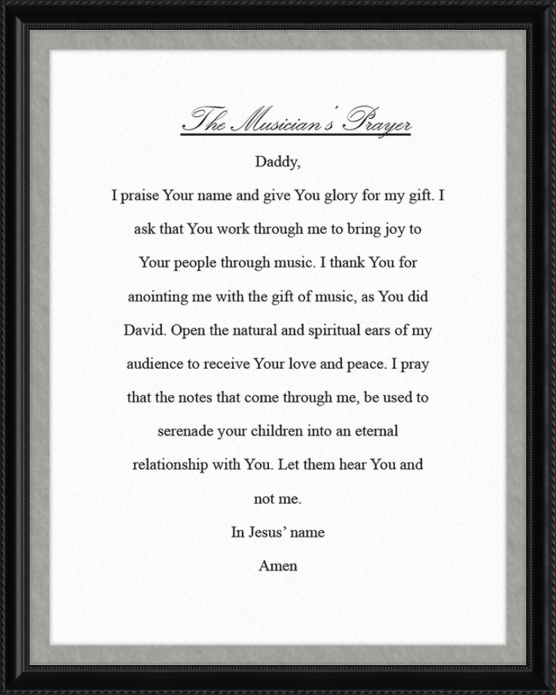 The Musician's Prayer