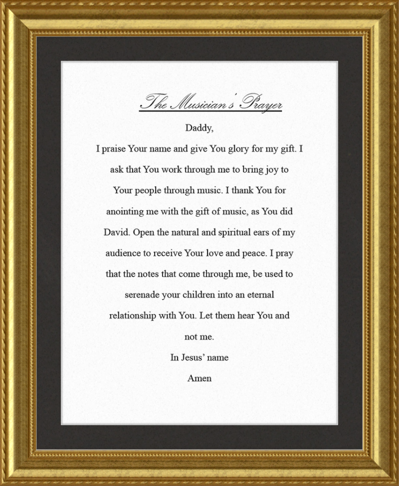 The Musician's Prayer