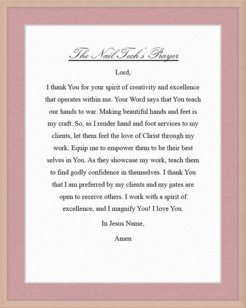 Nail Tech's Prayer