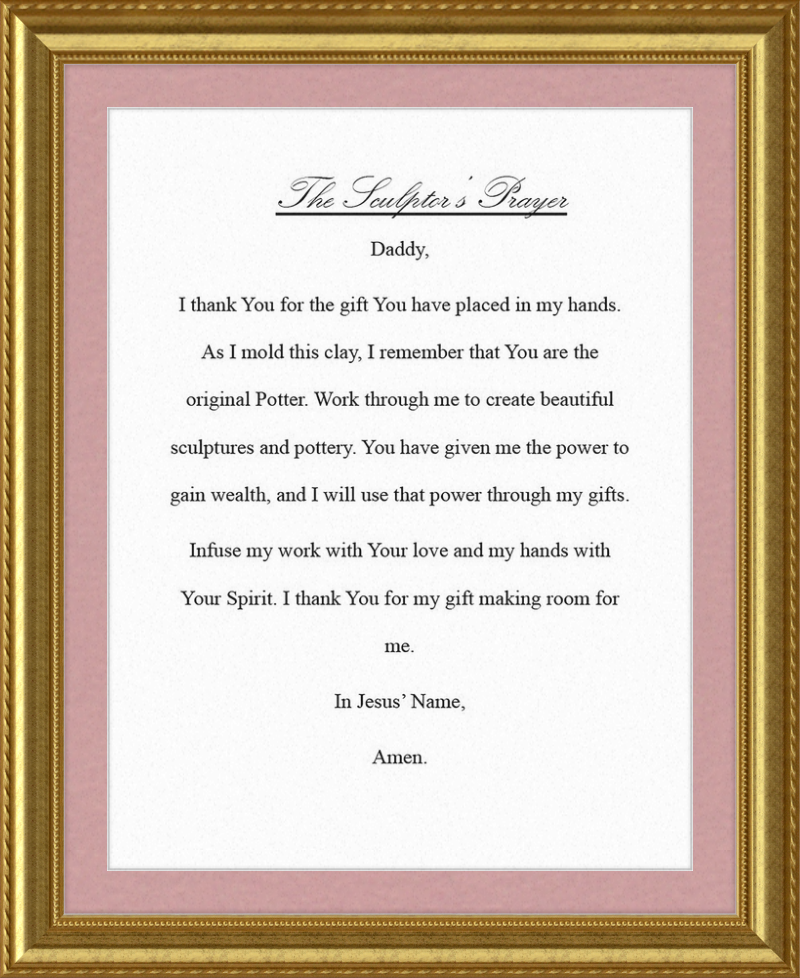 Sculptor's Prayer