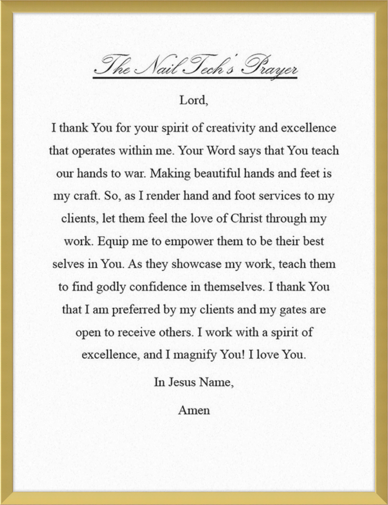 Nail Tech's Prayer