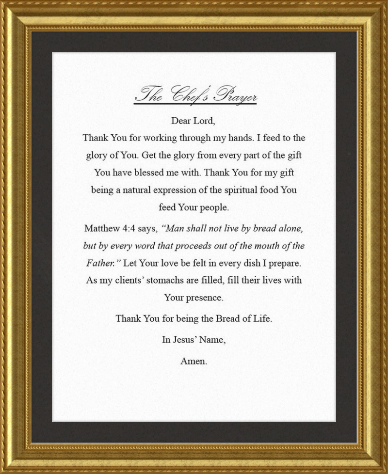 Chef's Prayer